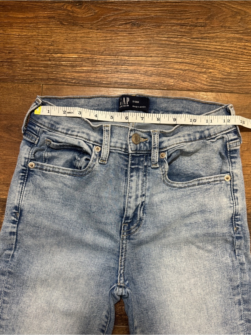 GAP Jeans Women’s 2R Baby Boot Light Wash Stretch Denim - Picture 4 of 9